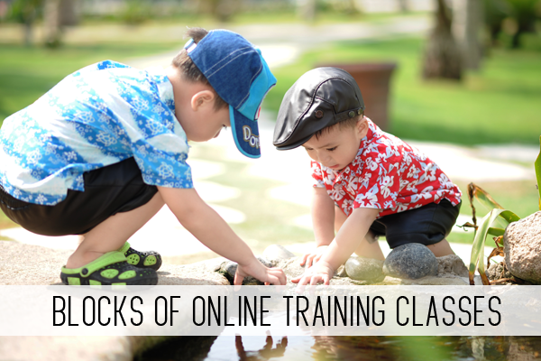 blocks of online childcare training classes