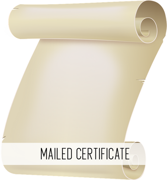 mailed certificate