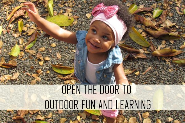 open the door to outdoor fun and learning online child care class